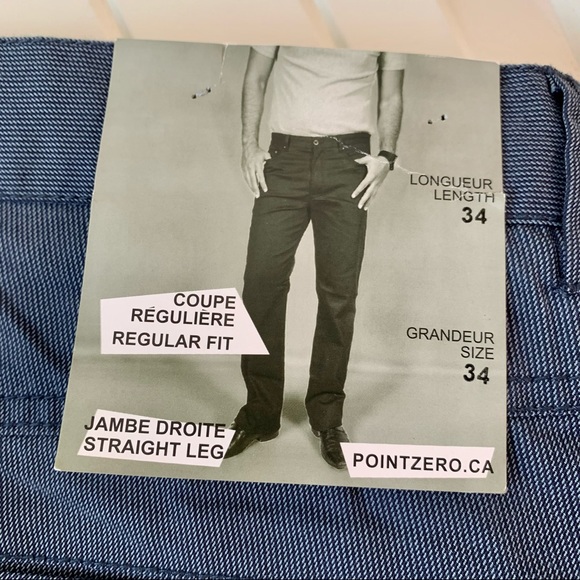 Men’s NWT Point Zero Striped Casual Jeans sz34 - Picture 3 of 6